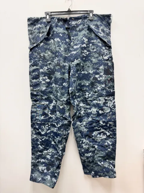 Us Navy Usn Nwu Gore Tex Cold Weather Digital Camouflage Pants - Large Regular