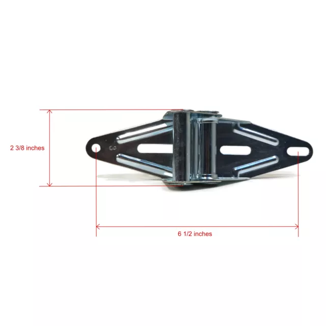 (Paquete de 8) No. 3 bisagras de garaje, para conectar 3er y 4to panel de puerta superior 3