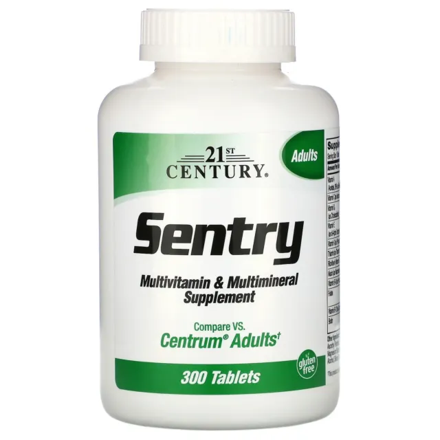21st Century Sentry Multivitamin 300 Tablets COMPARABLE WITH CENTRUM