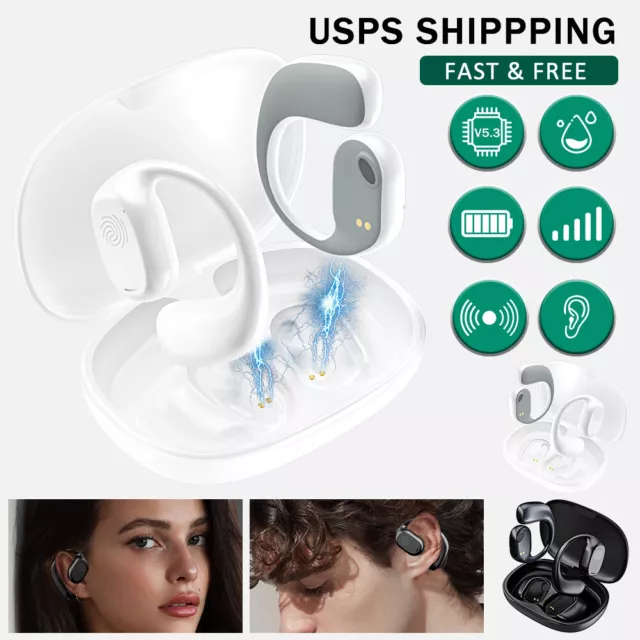 Bluetooth 5.3 Wireless Earphones Headset TWS Earbuds Stereo Headphones Ear Hook