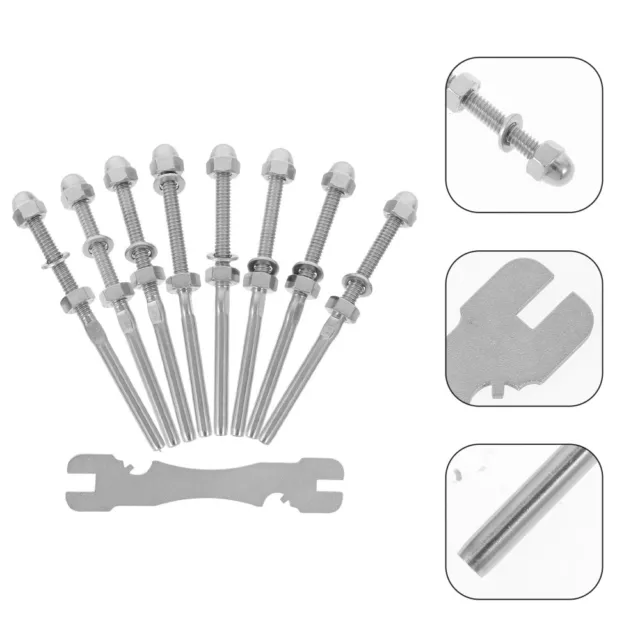 8pcs Cable Railing Tension End Fitting Deck Kit-RO