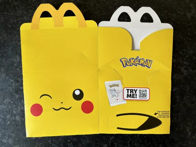 McDonalds Empty Happy Meal Box 2023 Pokemon Anime Pikachu