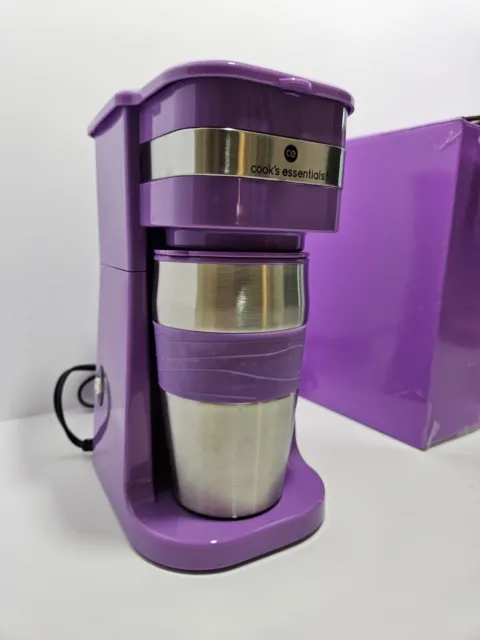 Cook's Essentials Single-Serve Coffee Maker w/ Tumbler 