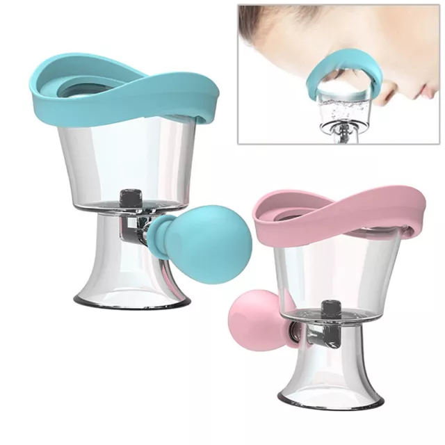 1 pz tazze per lavaggio occhi estrusione silicone pulitore occhi tazze da bagno compatte per lavaggio occhi*t~
