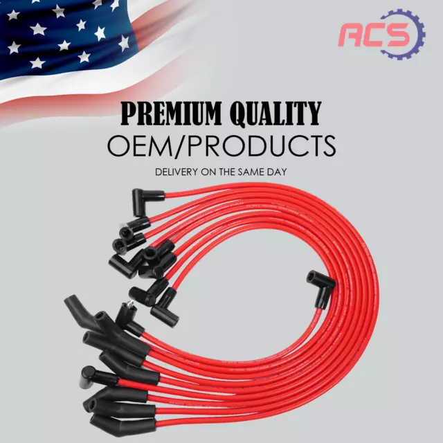 Spark Plug Wire Set for 1969-1995 Ford Mustang F-150 V8 5.0L/5.8L M-12259-C301 Spark Plug Wire Set for 1969-1995 Ford Mustang F-150 V8 5.0L/5.8L M-12259-C301