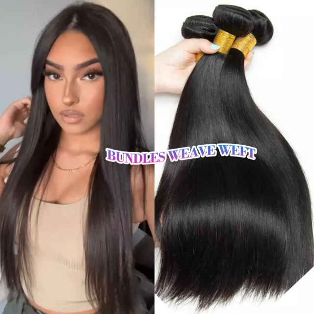 Extra Thick Sew In Bundles Brazilian Virgin Human Hair Extension Weave Weft 100G