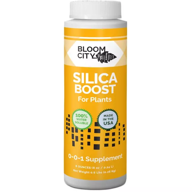 Liquid Silica Boost Fertilizer and Supplement by Bloom City, 1/2 Pint (8 Oz)