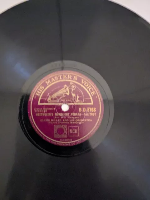 Glenn Miller Beethoven's Moonlight Sonata 78Rpm Hmv B.d. 5768