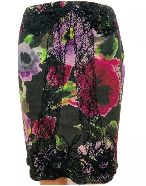 MARC CAIN SIZE DE 36 S skirt multicolored floral knitted skirt £47.95 ...