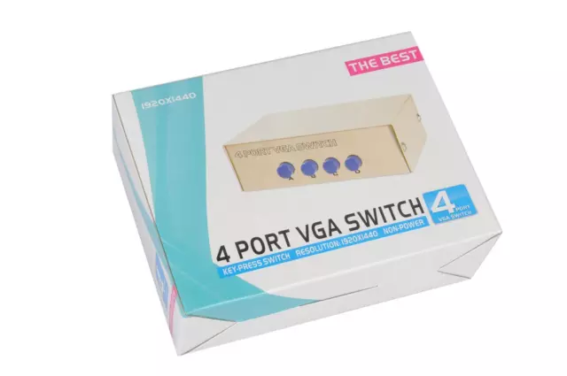 Corriere Exp. - COMMUTATORE 4 PORTE VGA SWITCH 1920x1440 CONDIVISIONE IMMAGINI 2