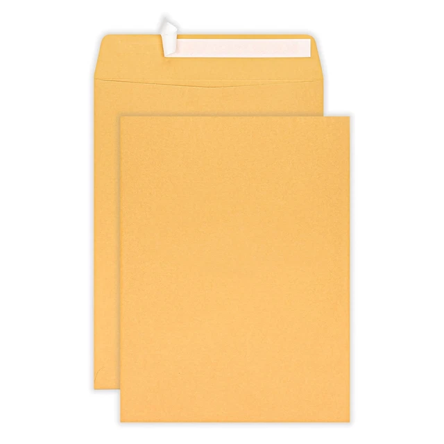 Office Depot Clean Seal(TM) Catalog Envelopes, 10in. x 13in., 20% Recycled, B...