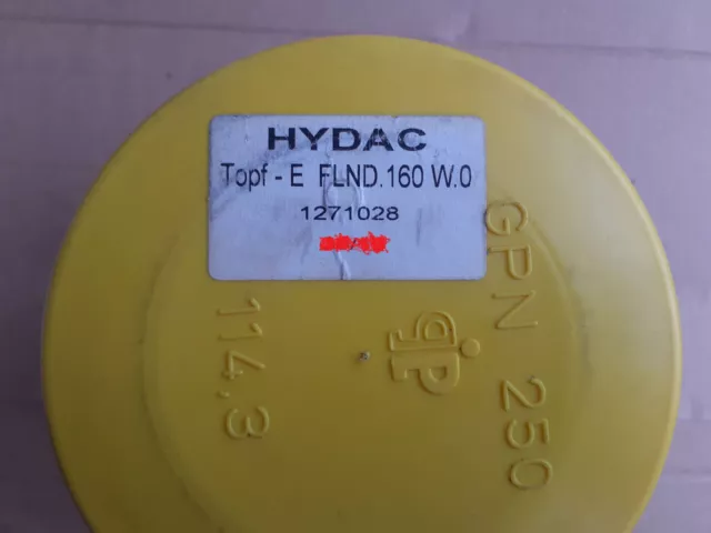 Hydac Topf-E FLND.160 W.0, Hydac 1271028, filter bowl