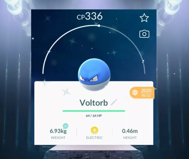 Mavin  Pokemon GO shiny Voltorb / 30 days or registered / READ DESCRIPTION