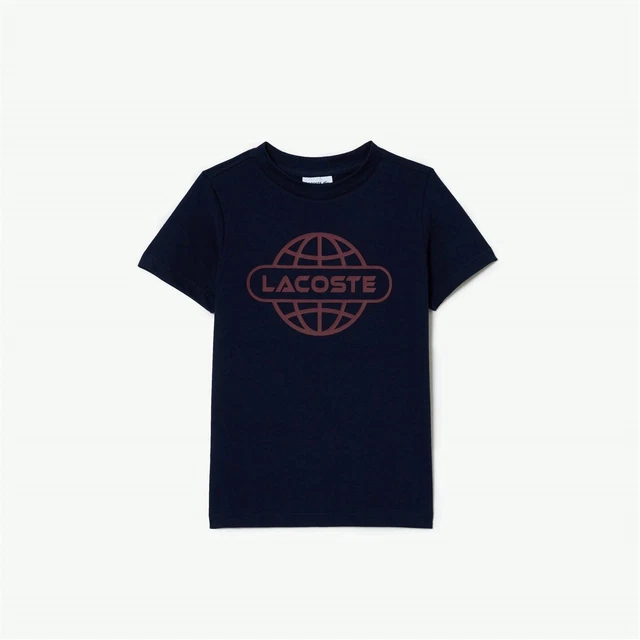 Lacoste Kids Globe Logo Te Regular Fit T-Shirt