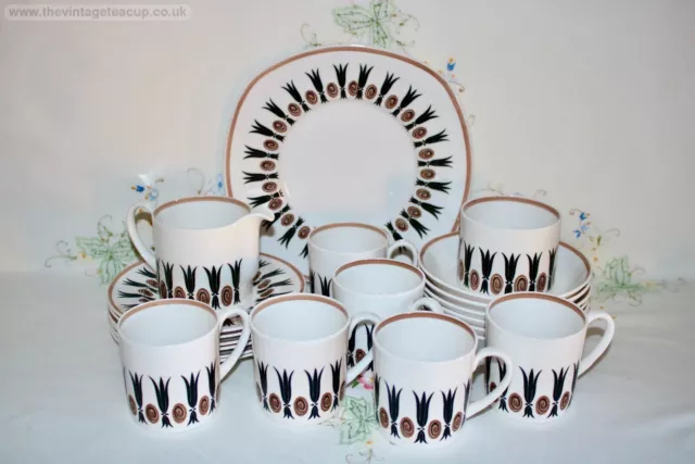 Superb Wedgwood Susie Cooper Bone China Corinthian Tea Set UNUSED Cup Plate Jug