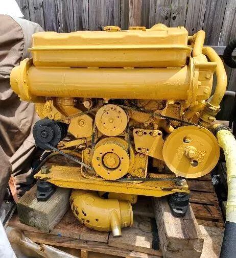 Rebuilt Caterpillar 3208 375 HP Marine Diesel Engine, Bobtail
