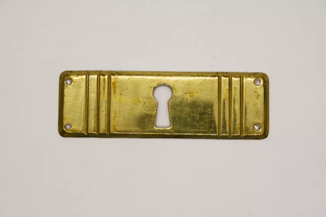 20iger Anni Artdeco Möbelschild Querschild Schlüsselschild 81 X 26 MM Oro