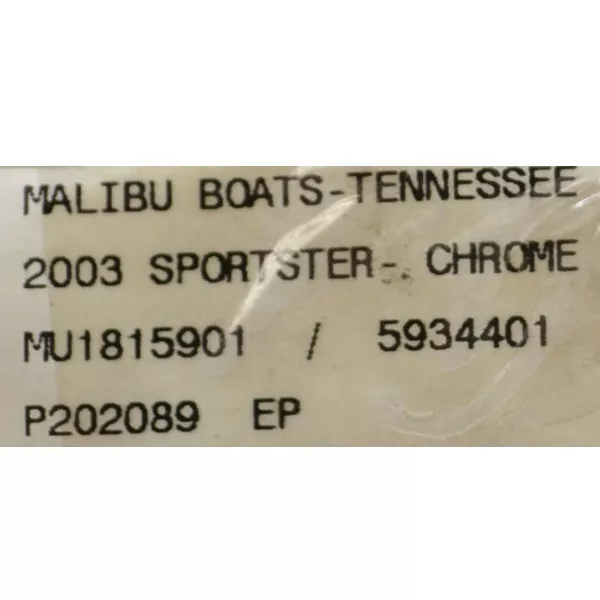 Malibu Boat Raised Decal 5934401 | Sportster Black Silver 20 3/4 Inch 2