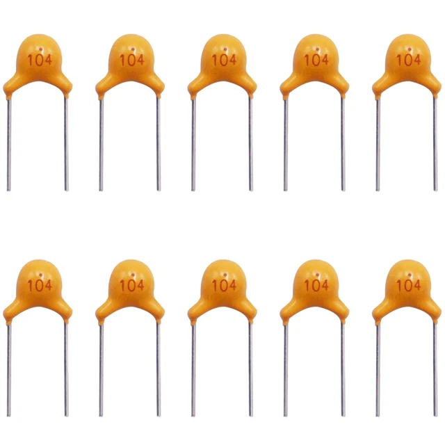 120 Pcs 0.1Uf 104 100Nf Multilayer Monolithic Ceramic Capacitor 5.08Mm 0.1Uf-104