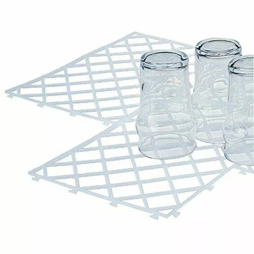 Beaumont Glasmatten in weiß aus Glas 322 (B) x 215 (D) mm/12,75 Zoll x 8,5 Zoll