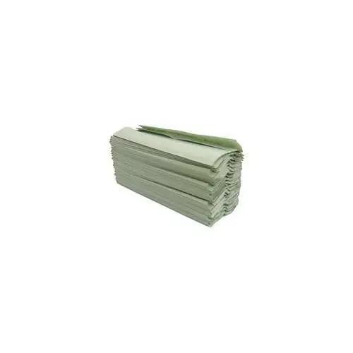 Maxima Green C-Fold Hand Towel 1-Ply Green Pack of 144x20