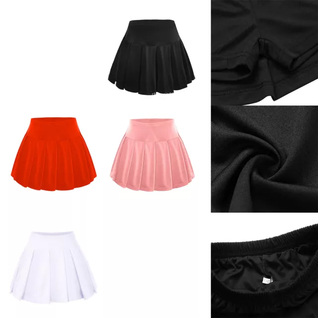 Sport Girls Skorts Newly Ping Pong Active Kids Pleated Badminton Solid Color