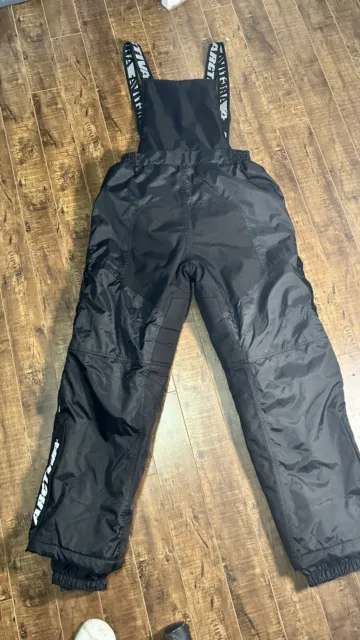 arctiva snow pants bib overalls cordura waterproof size 36 Mens Used black