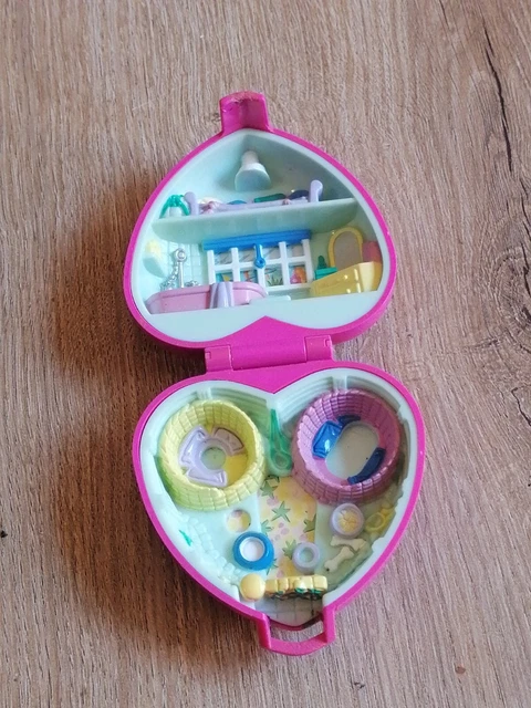 Polly Pocket Monde Magique Bluebird 1997 - Aimanté - Bâtiment Maison Château Avec Chiens