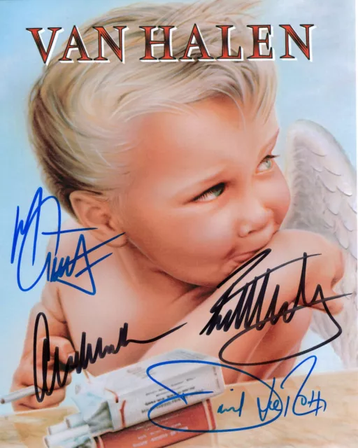 Van Halen Band Eddie Van Halen Signed 8x10 Autographed Photo reprint