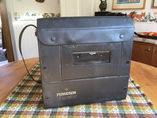 Ferguson Videostar Model 3V01C Portable VHS Pal Video Cassette Recorder