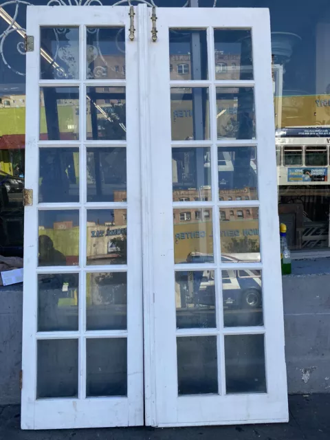French doors 12 light tempered glass 91 x 29 Ea 58in opening