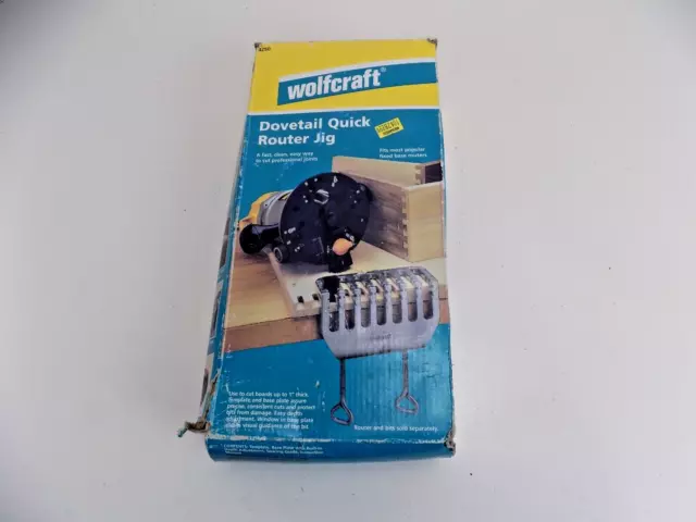NEW OPEN BOX Wolfcraft Dovetail Quick Router Jig 19.09 PicClick UK