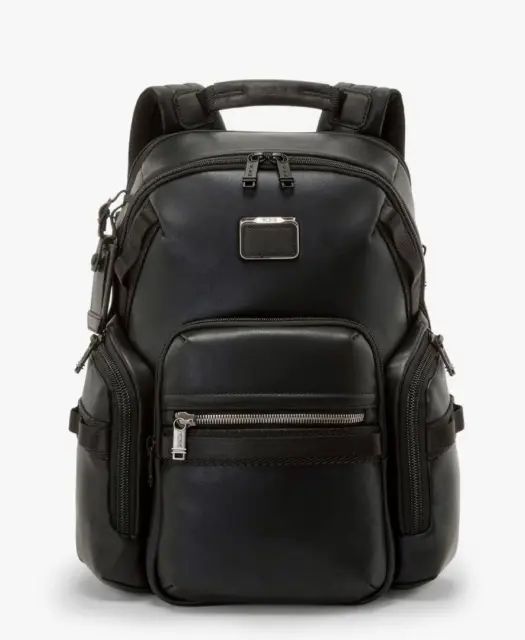 TUMI Alpha Bravo Search Backpack Leather Black 932789D Outlet products