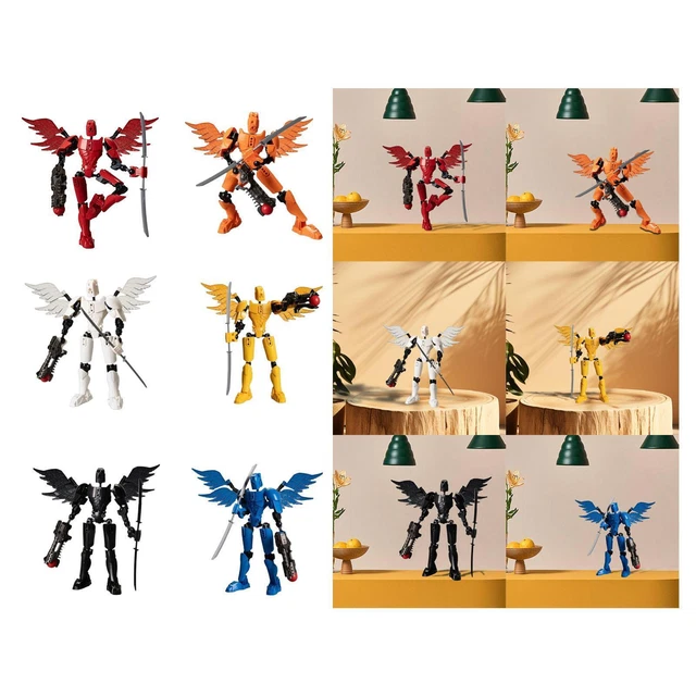 Mannequin 13 Figurines Jouets Porte-bonheur 13 Robot Mobile Multi-articulé Figurines D'action Imprimées En 3D Outils De Décompression Jouets Pour Garçons Cadeau