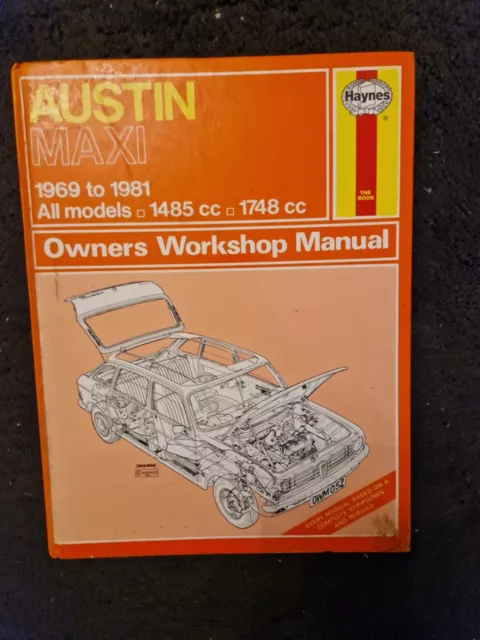 Austin Maxi 1969-1981 ALL MODELS  Haynes Owners Workshop Manual Repair Book #052