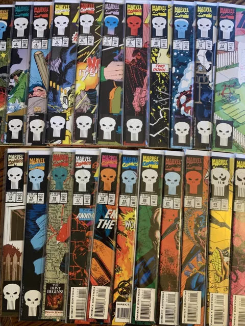 The PUNISHER WAR ZONE lot Of (33) #2-8. #10-35! Marvel Comics