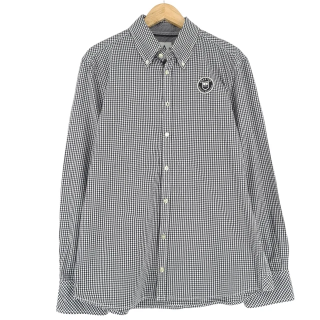 Chemise Homme Gaastra Bulls Eye - Carreaux Bleu Et Rose - Taille L Regular Fit - Neuf Étiqueté