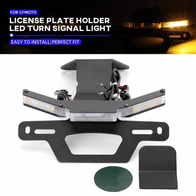 Tail Tidy License Plate Holder LED Signal Light For CFMOTO 250SR/300SR ABS 300SS