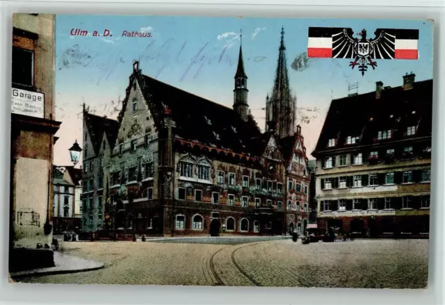 10118081 - 7900 Ulm Rathaus Muenster Schwarz-Weiss-Rot Zieher Ottmar