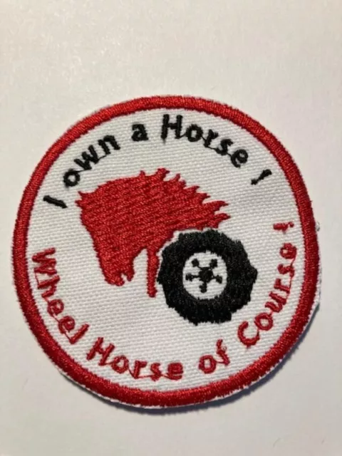 Wheel Horse emblem patch Garden Yard Lawn Farm Tractor Mower Part Hat