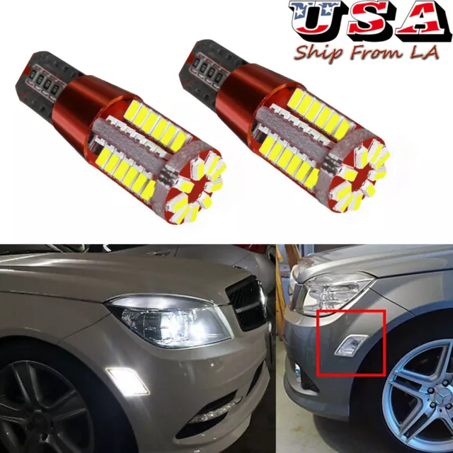 2825 57SMD LED 6000K Side Marker Light Bulb for Mercedes W204 C250 C300 C350 C63