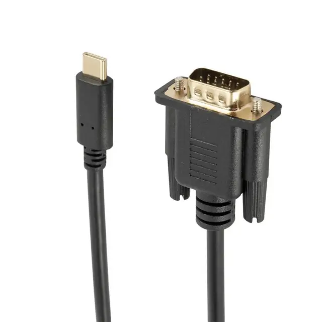 Type-c to VGA Cable Professional Efficient Computer Video Adapter Cords