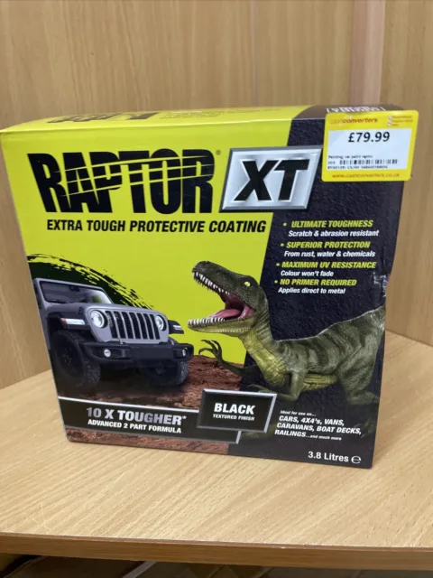 UPOL Raptor XT Rivestimento protettivo extra resistente - Kit 4 bottiglie nero 3,8 L