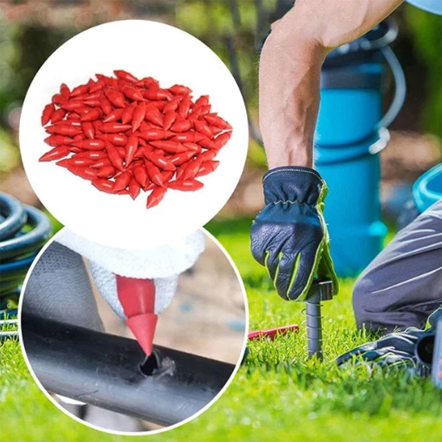 50/100pcs Drip Irrigation Plugs Clogged Leak Plugs Lawn Irrigation~