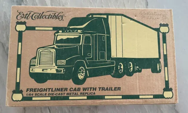 Ertl Collectbiles Freighliner Cab with Trailer 1/64 Scale Die-Cast Metal Replica