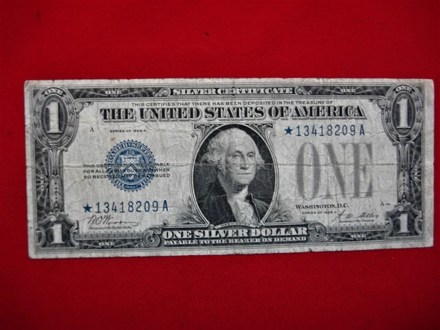 Series 1928 A $1 Silver Certificate * Star Note *