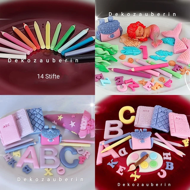 Muffin Deko Set „Schule“ – 48 Teile Mit Förmchen & Toppern Für Einschulung & Schulfeste