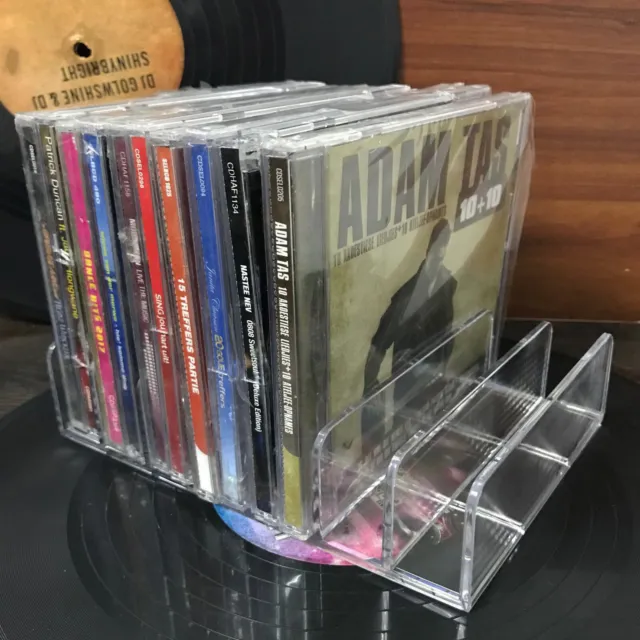 CD Storage Holder Rack Display,Premium Organizer Clear Acrylic CD-DVD Stand UK