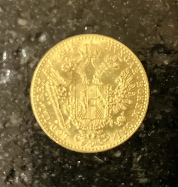 Österreich   Goldmünze 1 Dukat Gold Franz Josef 1915