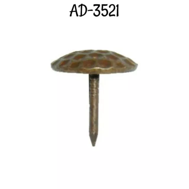 5/8" Dimpled Head Decorative Nail - Steel - Trunk - Antique Vintage Style